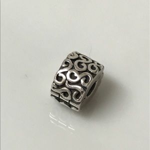Pandora swirl clip charm